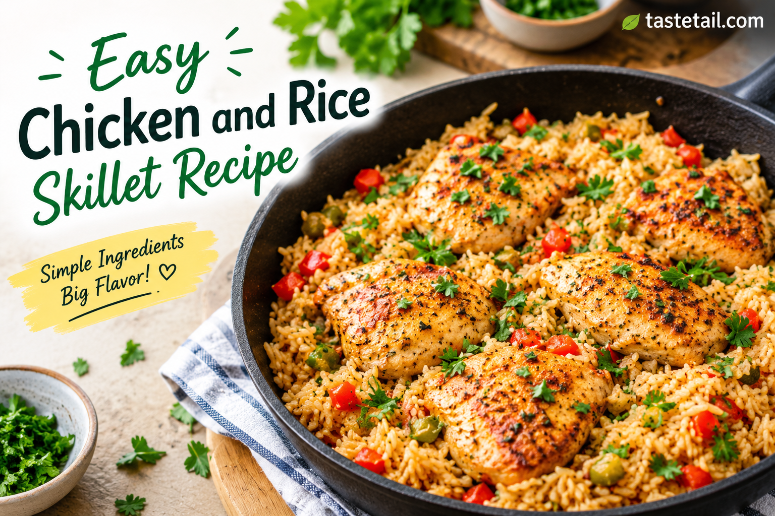 Easy Chicken and Rice Skillet Recipe