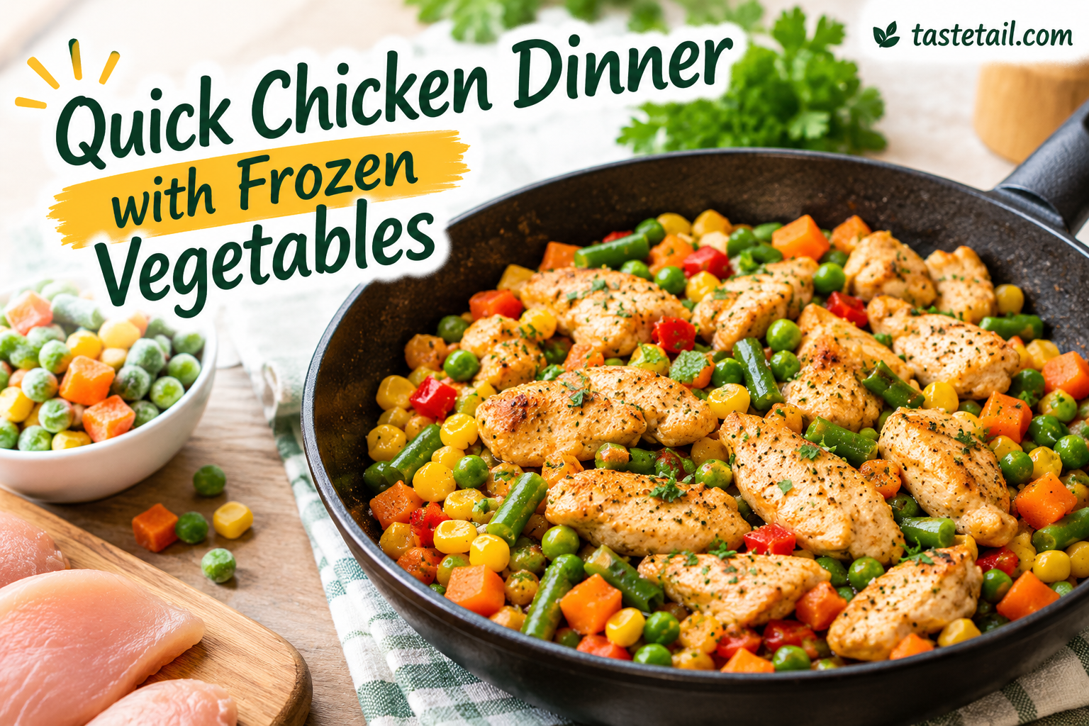 Quick Chicken Dinner With Frozen Vegetables: Easy, Flavorful, and Ready in No Time