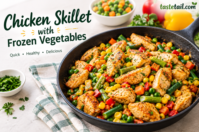 Chicken Skillet with Frozen Vegetables