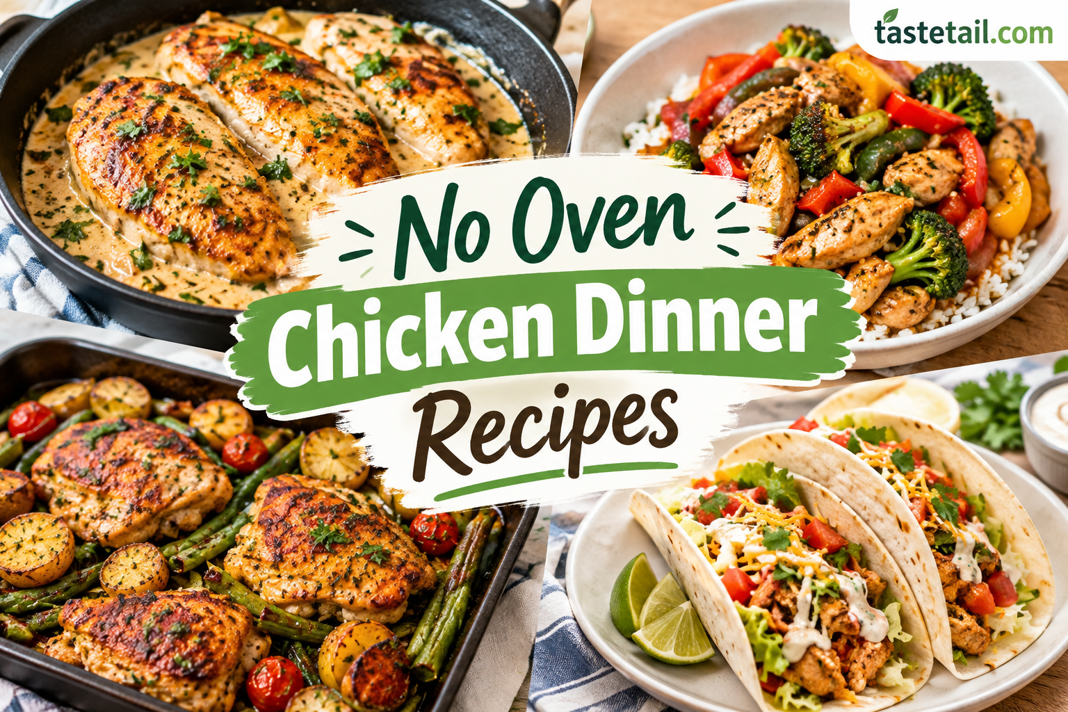No Oven Chicken Dinner Recipes: Easy Meals Without an Oven